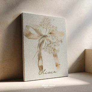 Watercolor Name Art Nursery Art Wall Decor
