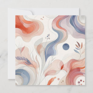 Watercolor Nature 12 Holiday Card