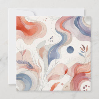 Watercolor Nature 12 Holiday Card