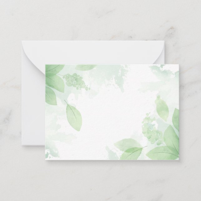 Watercolor Nature Background Card (Front)