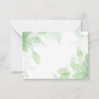 Watercolor Nature Background Card