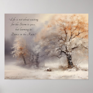 Watercolor Nature Inspirational Quote Wall Art