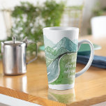 Watercolor Nature Let's The Next Adventure Begin Latte Mug<br><div class="desc">Watercolor Nature Let's The Next Adventure Begin</div>