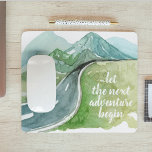 Watercolor Nature Let's The Next Adventure Begin Mouse Mat<br><div class="desc">Watercolor Nature Let's The Next Adventure Begin</div>