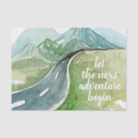 Watercolor Nature Let's The Next Adventure Begin