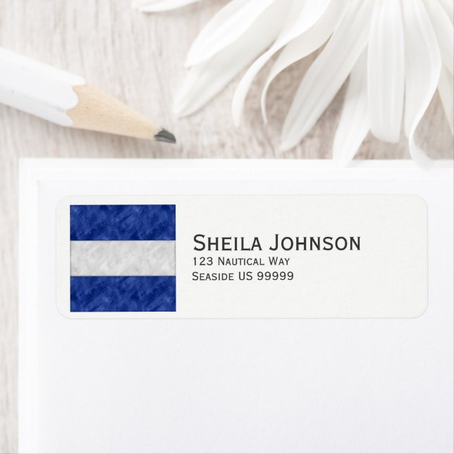 Watercolor Nautical Signal Maritime Flag (Insitu)