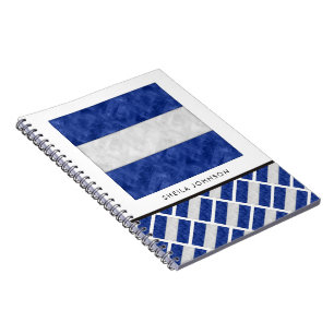 Watercolor Nautical Signal Maritime Flag Notebook