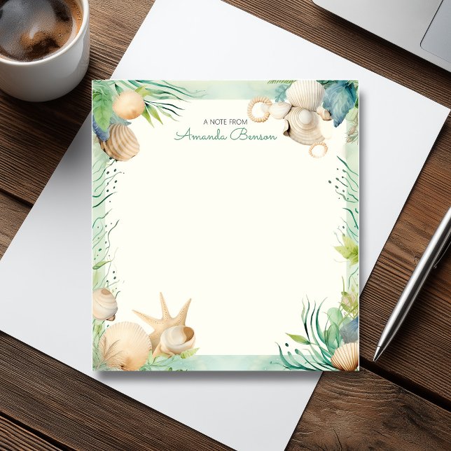 Watercolor Nautical Tropical Maritime Nature Notepad (Watercolor Nautical Tropical Maritime Nature Notepad)