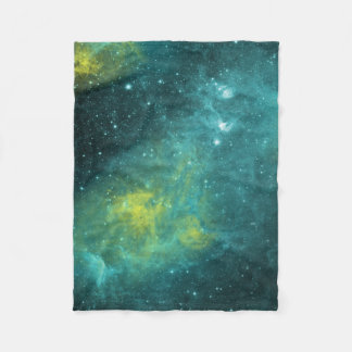 Watercolor Nebula Fleece Blanket
