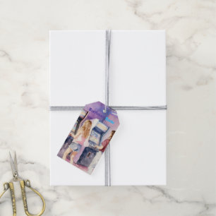 Watercolor Neon Arcade Kids’ Birthday Thank You Gift Tags