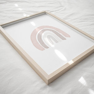 Watercolor Neutral Rainbow boho poster