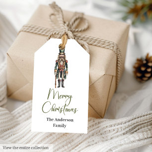 Watercolor Neutral Rustic Minimal Christmas Tags