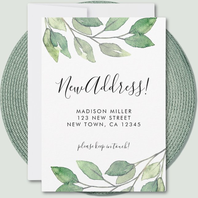 Watercolor New Address Moving Announcement (Creator Uploaded)