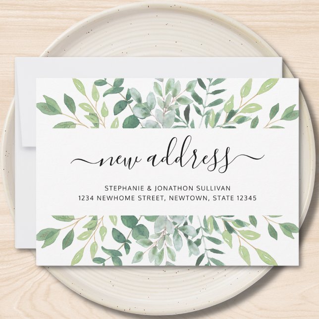 Watercolor New Address Moving Announcement (Creator Uploaded)