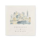 Watercolor New York City Personalised Wedding