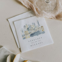 Watercolor New York City Personalised Wedding
