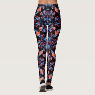 Watercolor night leggings