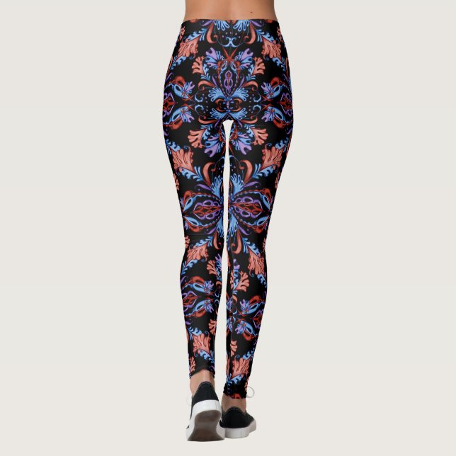 Watercolor night leggings (Back)