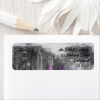 Watercolor night Qatar Postcard