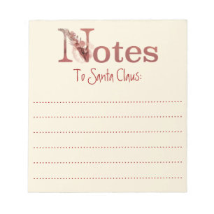 Watercolor Notes to Santa Claus