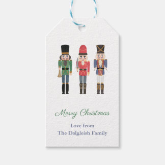 Watercolor Nutcracker Ballet Soldiers Holidays Gift Tags
