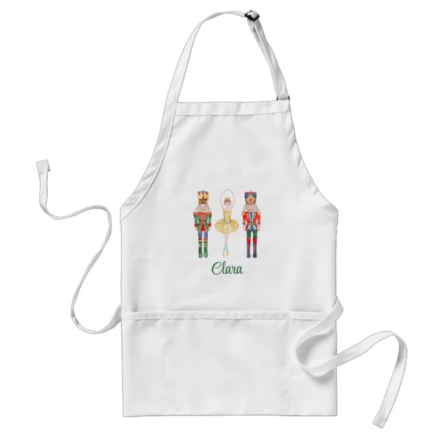 Watercolor Nutcracker Ballet Standard Apron (Front)