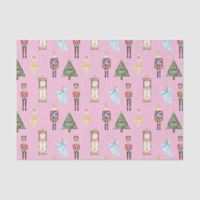 Watercolor Nutcracker Ballet Tissue Paper (Front)