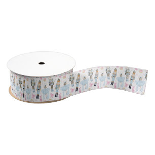 Watercolor Nutcracker Christmas Grosgrain Ribbon