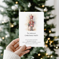Watercolor Nutcracker Christmas Party 