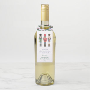 Watercolor Nutcracker Client Appreciation Gift Bot Bottle Tag