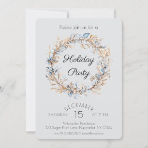Watercolor Nutcracker Holiday Party Invitation