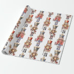 Watercolor Nutcracker Modern Minimal Christmas Wrapping Paper<br><div class="desc">Watercolor Nutcracker Modern Minimal Christmas Wrapping Paper. Elevate your holiday décor and correspondence with our exquisite Christmas stationary and home decor collection. Inspired by watercolor nutcrackers and infused with a festive holiday red, these pieces effortlessly blend minimalist design with modern elegance. Beautiful typography graces each item, adding a touch of...</div>