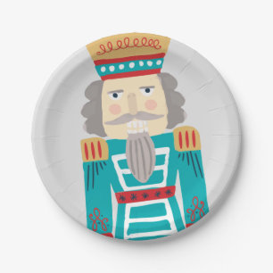 Watercolor Nutcracker Paper Plates