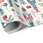 Watercolor Nutcrackers Fun Christmas Roll of Wrapping Paper<br><div class="desc">Watercolor Nutcrackers Fun Christmas Roll of Wrapping Paper</div>