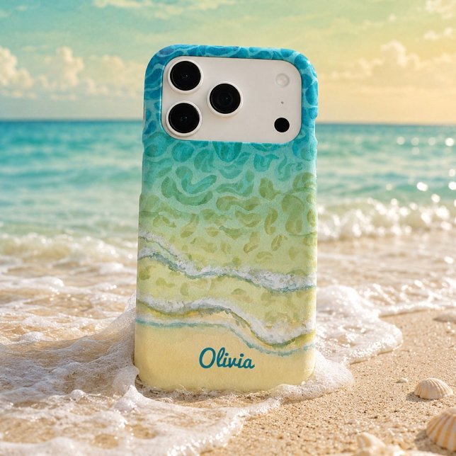 Watercolor Ocean Beach Personalise (Creator Uploaded)