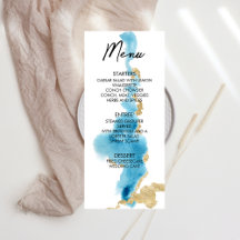 Watercolor Ocean Beach Tropical Island Wedding