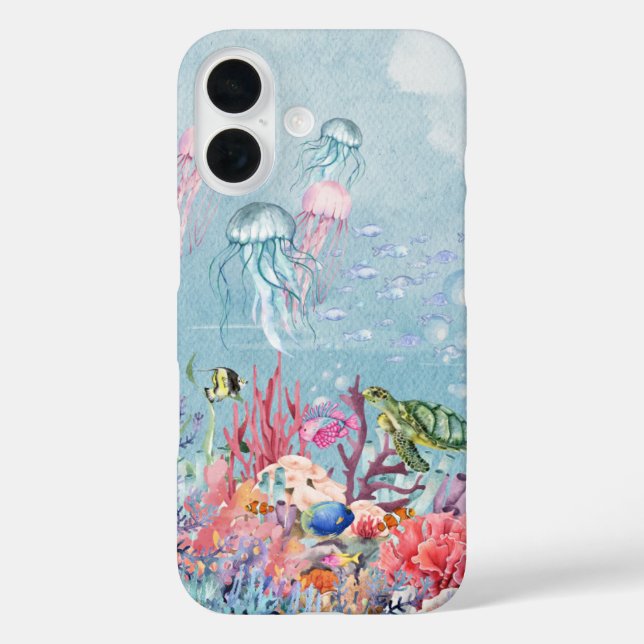 Watercolor Ocean Case-Mate iPhone Case (Back)