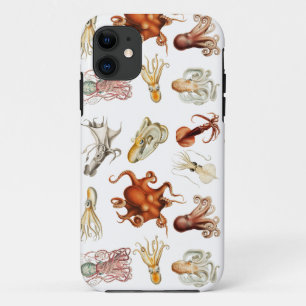 Watercolor Octopus Cephalopod Ocean Animals  iPhone 11 Case