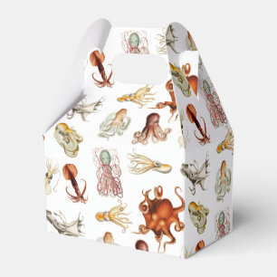 Watercolor Octopus Cephalopod Ocean Animals Favour Box