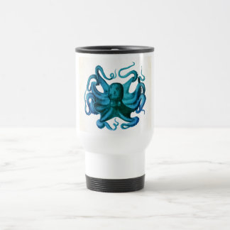 Watercolor Octopus Illustration Travel Mug
