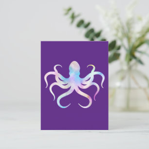 Watercolor Octopus  Postcard