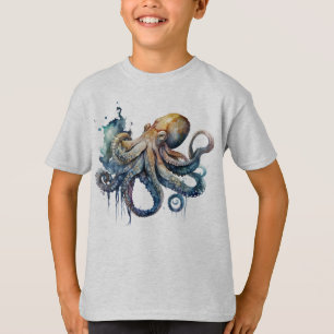 Watercolor Octopus T-Shirt