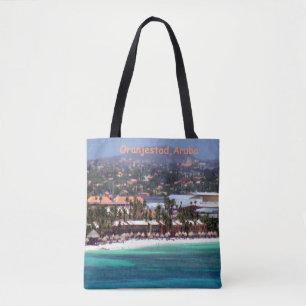 Watercolor of Oranjestad, Aruba Tote Bag
