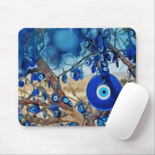 Watercolor of Tree Decorated with Nazars Mouse Mat