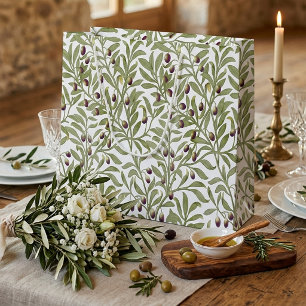 Watercolor Olive Branch Botanical Large Gift Bag