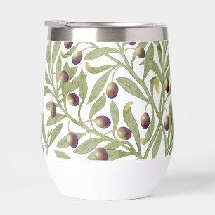 Watercolor Olive Branch Sage Green Botanical