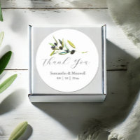 Watercolor Olive Branch Wedding