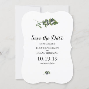 Watercolor Olive Orchard Save the Date