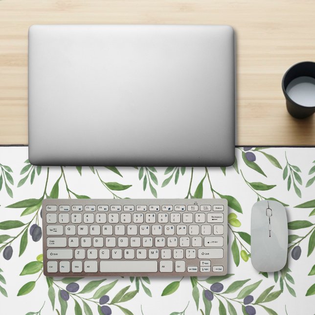 Watercolor Olive Pattern Desk Mat (Creator Uploaded)