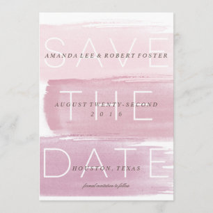 Watercolor Ombre Stripes Save the Date